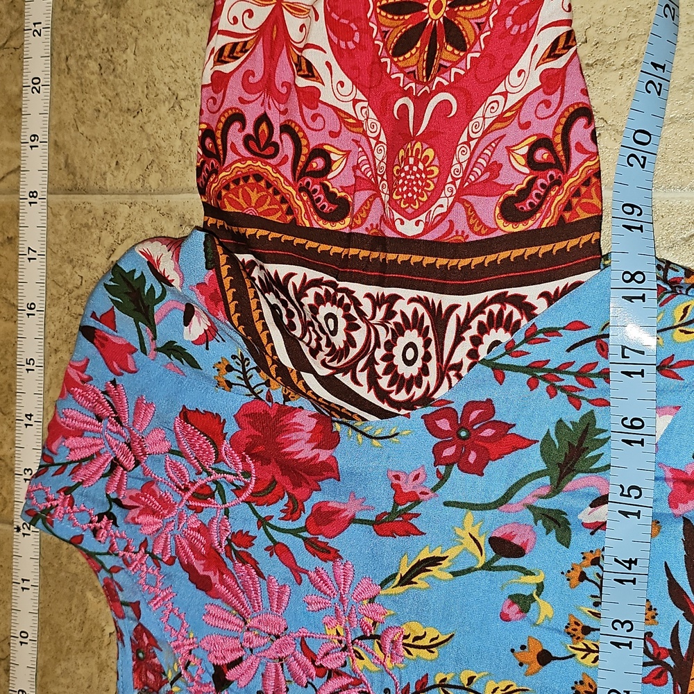 Floral Multicolor Women's Top - Aziza - Picture 5 of 8